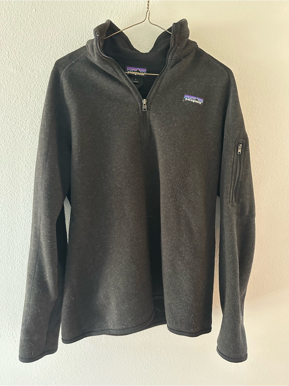 Patagonia w’s black better sweater zip pullover